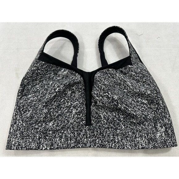 Lululemon Ta Ta Tamer III Rio Mist Black Womens 34DD? Sports Bra EUC Read - Picture 1 of 7